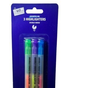3 Pcs Highlighter Dual Ended